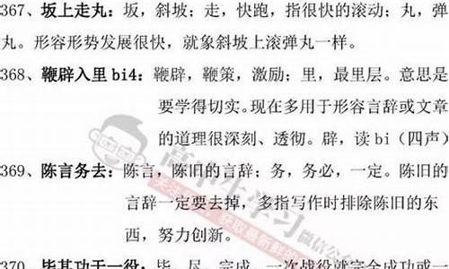 高中生成语大全及其解释和例句汇总_高中生成语大全及其解释和例句汇总图片