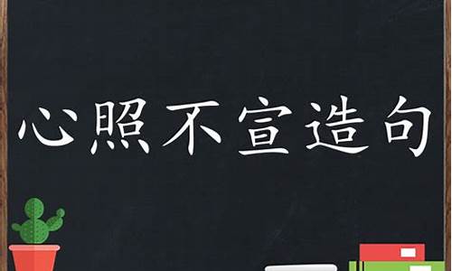 心照不宣的句子的下一句_心照不宣造句怎么造